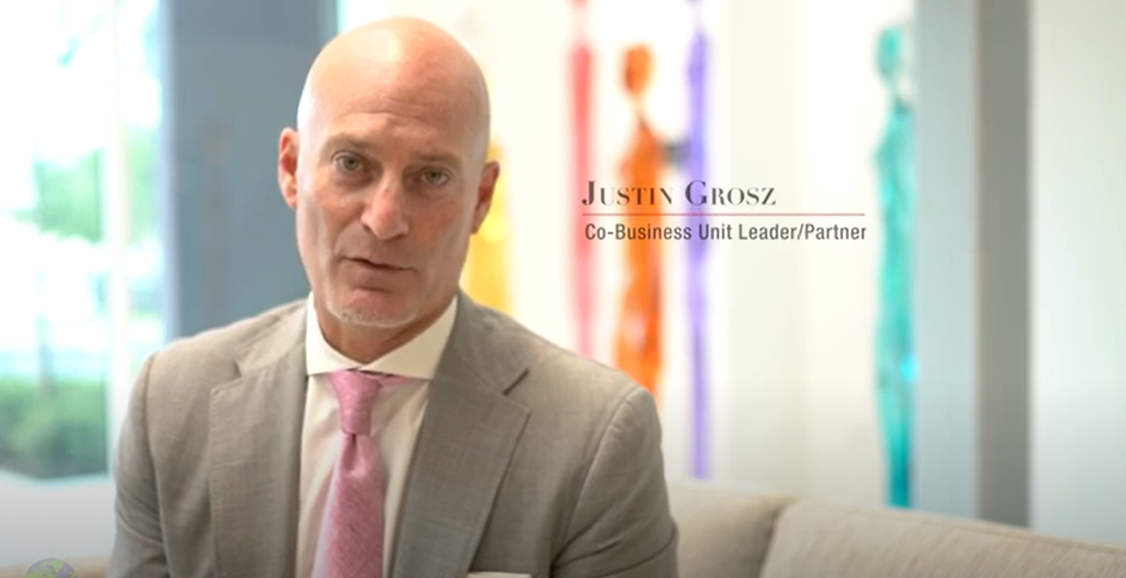 Justin Grosz discussing human trafficking